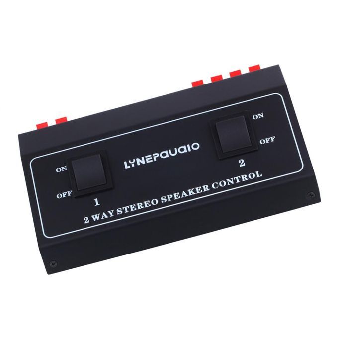 2-Way Stereo Speaker Splitter & Volume Control - HI-FI Loudspeaker