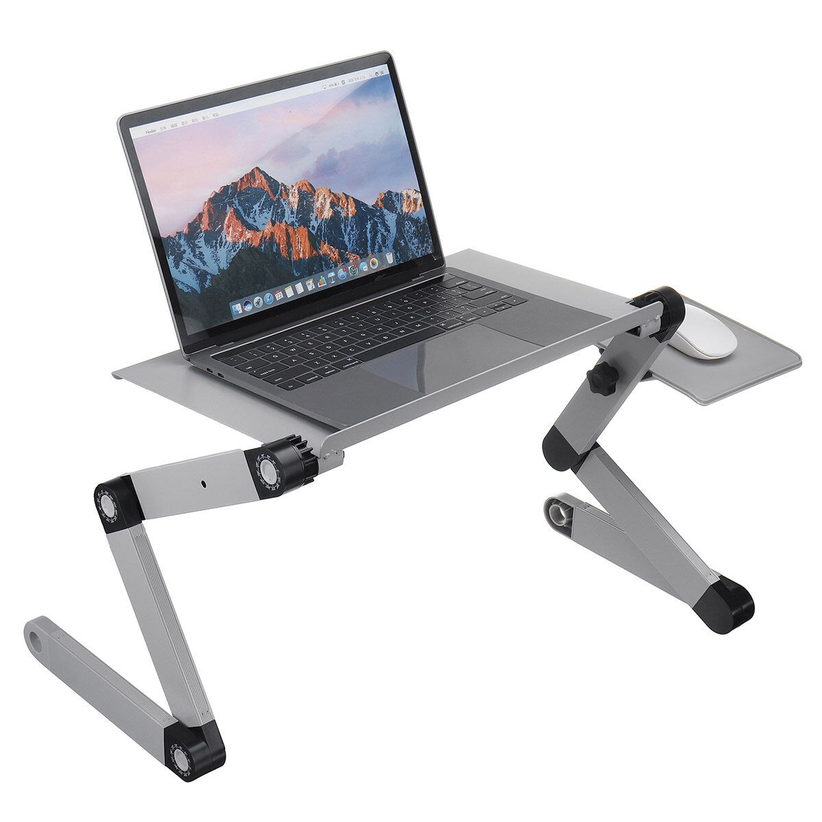 Foldable Laptop Desk Table Fans Stand Portable Desk Bed Sofa Tray Lazy Bed Desk Double Fans