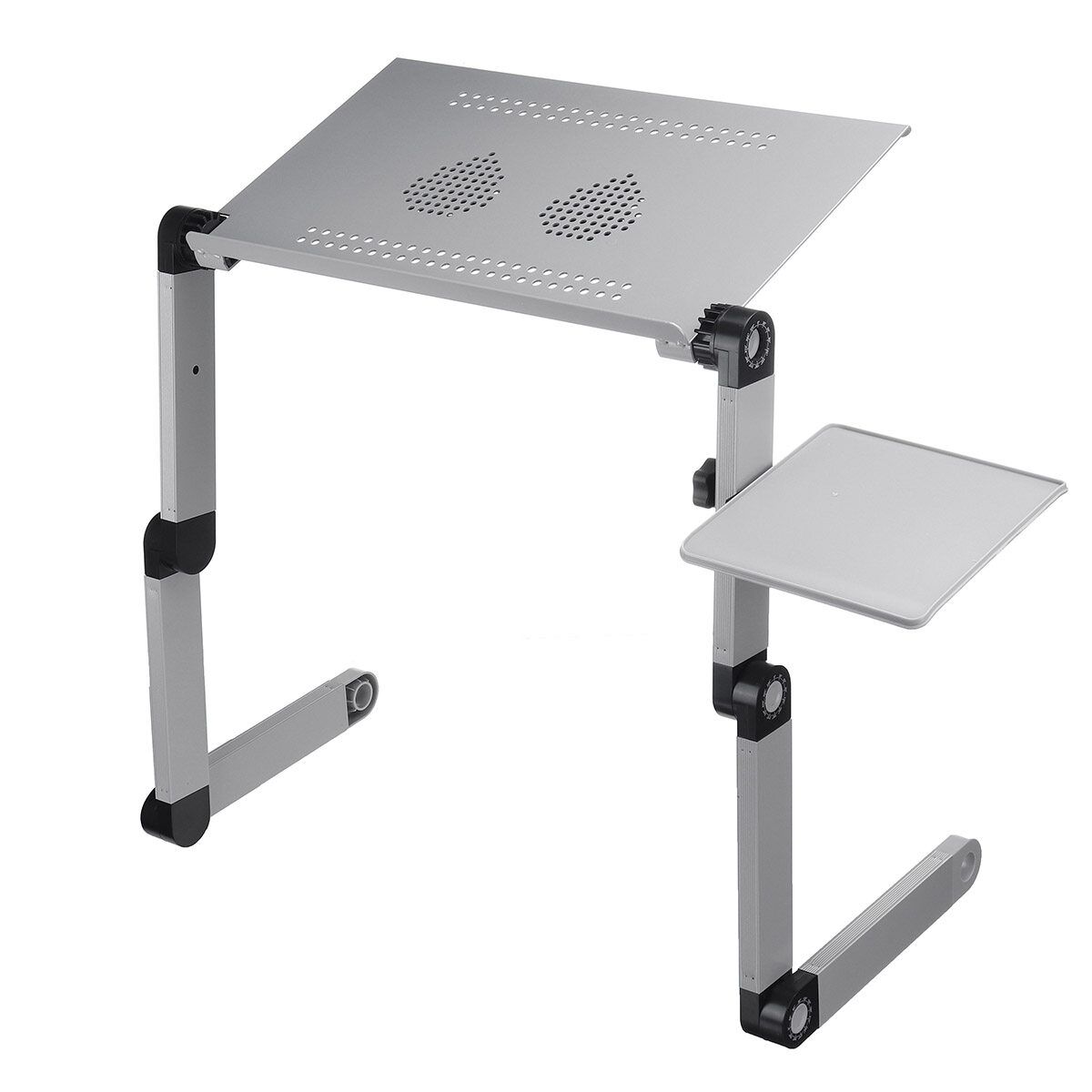Foldable Laptop Desk Table Fans Stand Portable Desk Bed Sofa Tray Lazy Bed Desk Double Fans