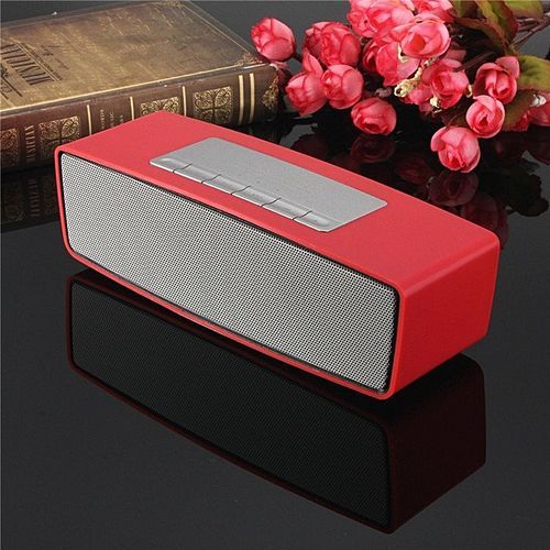 Portable Bluetooth Wireless FM Stereo Handsfree Speaker For Smart Phone Tablet Red HT-S