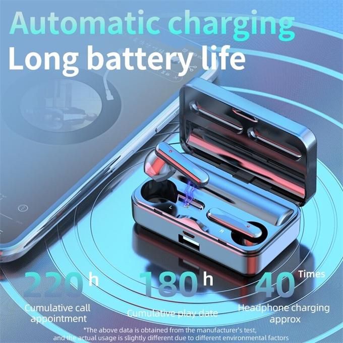 TWS S20 Wireless Bluetooth 5.2 Earphones LED Display Touch Control Earbuds Mirror Function Earphones