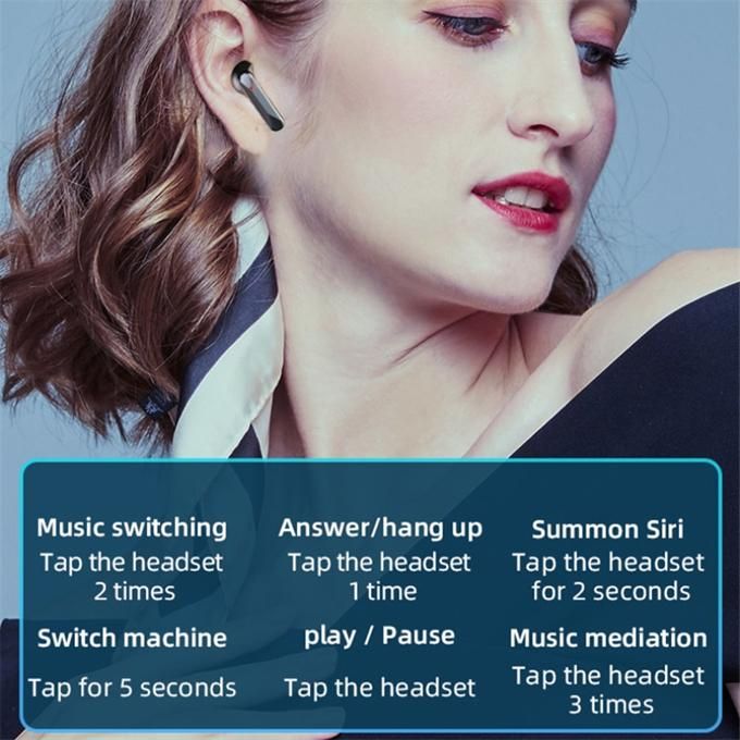 TWS S20 Wireless Bluetooth 5.2 Earphones LED Display Touch Control Earbuds Mirror Function Earphones