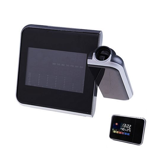 Weather Multi Function Digital Projection Clock Alarm Color Screen Calendar HT-S