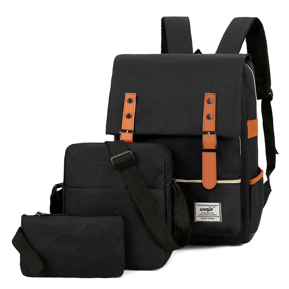 Computer Backpack Travel Bag Set With External USB Port