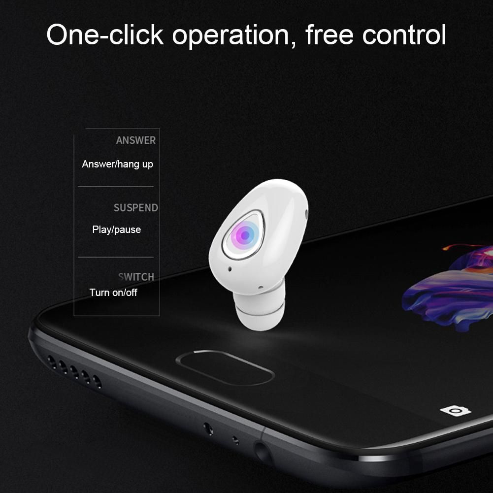 Wireless Bluetooth-compatible 4.1 In-Ear Earbud-Skin Color