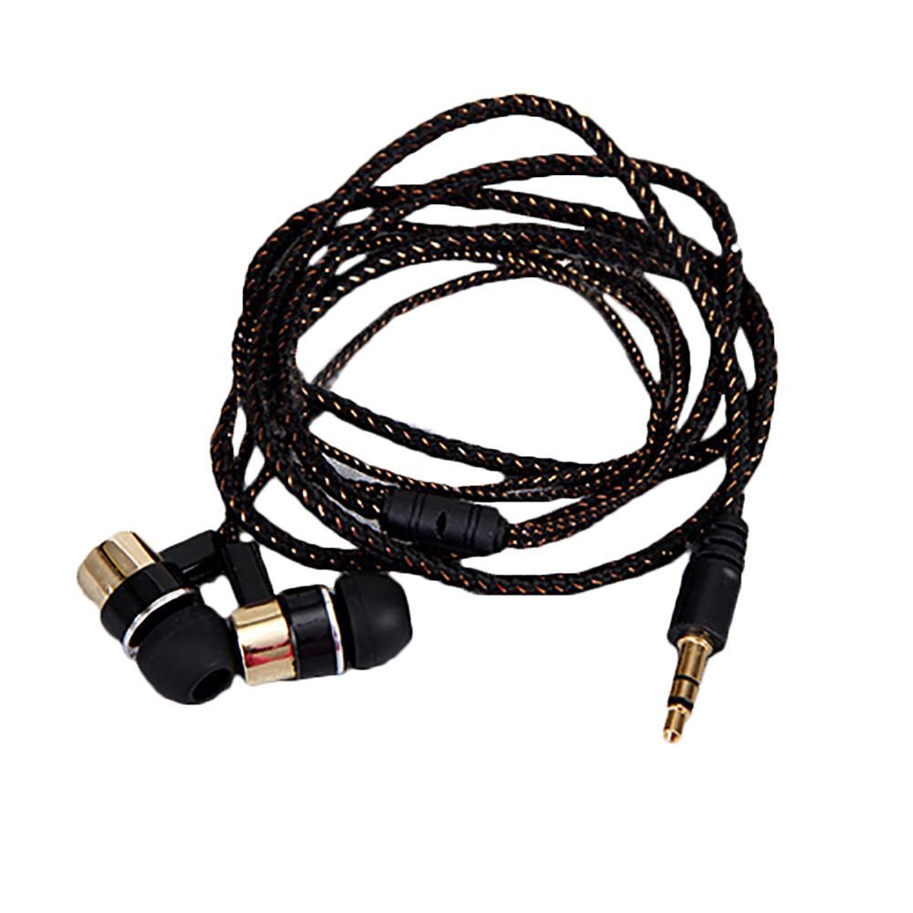 Bass Stereo In-Ear Earphone Wired Headphone Earbud Metal-