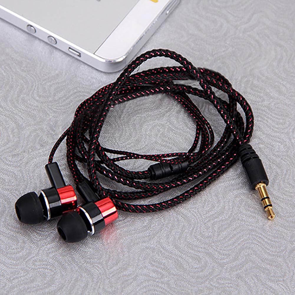 Bass Stereo In-Ear Earphone Wired Headphone Earbud Metal-