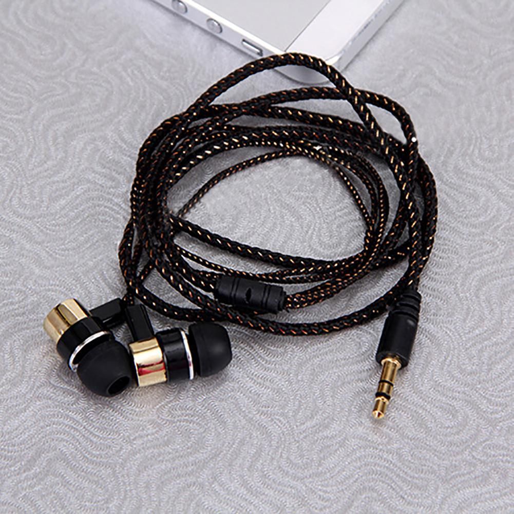 Bass Stereo In-Ear Earphone Wired Headphone Earbud Metal-