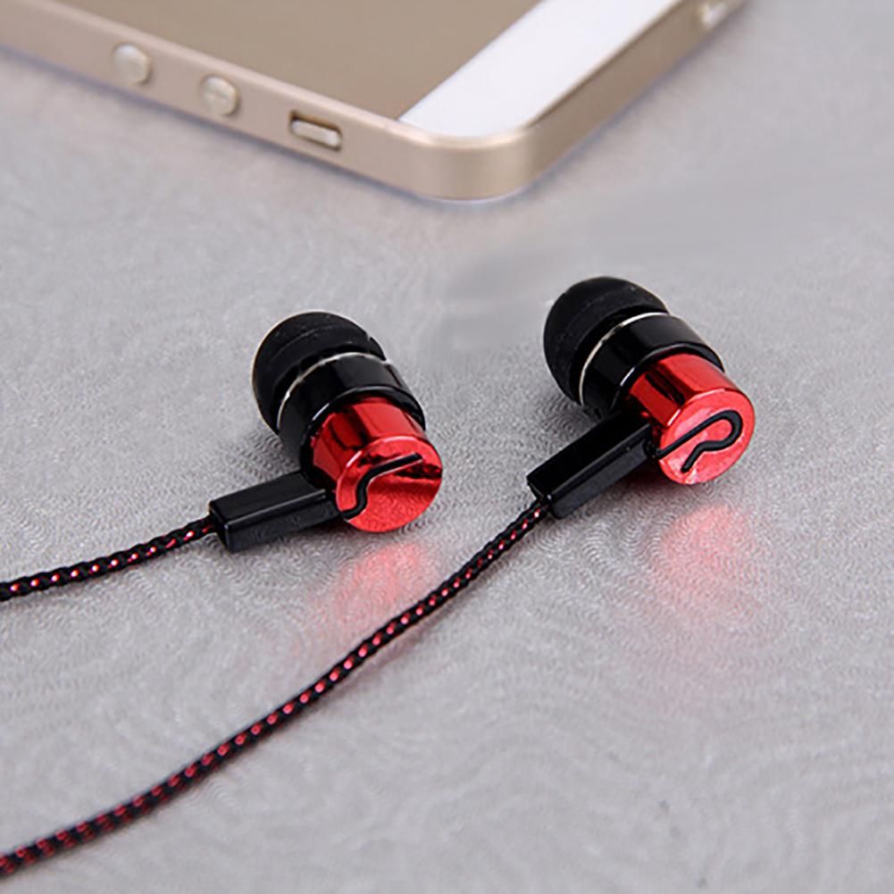Bass Stereo In-Ear Earphone Wired Headphone Earbud Metal-