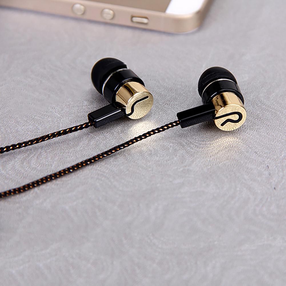 Bass Stereo In-Ear Earphone Wired Headphone Earbud Metal-