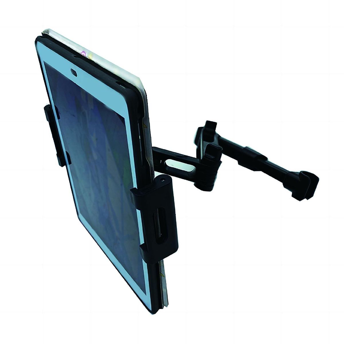 Car Mount Adjustable Clip Car Rear Pillow Phone Holder Black