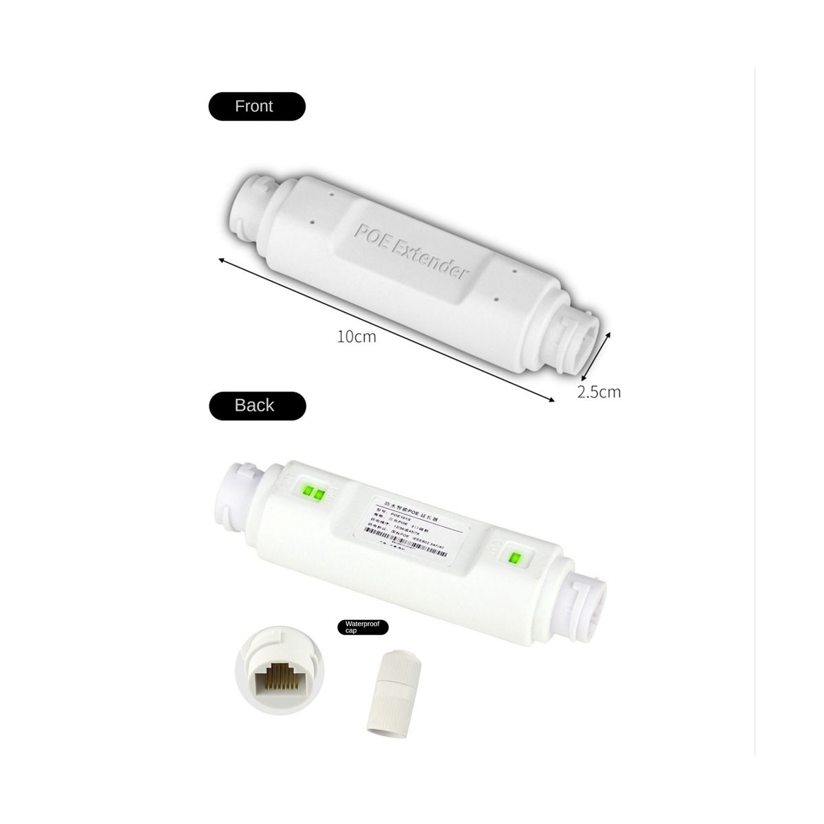 1 in 1 Out POE Repeater Network Extender Outdoor