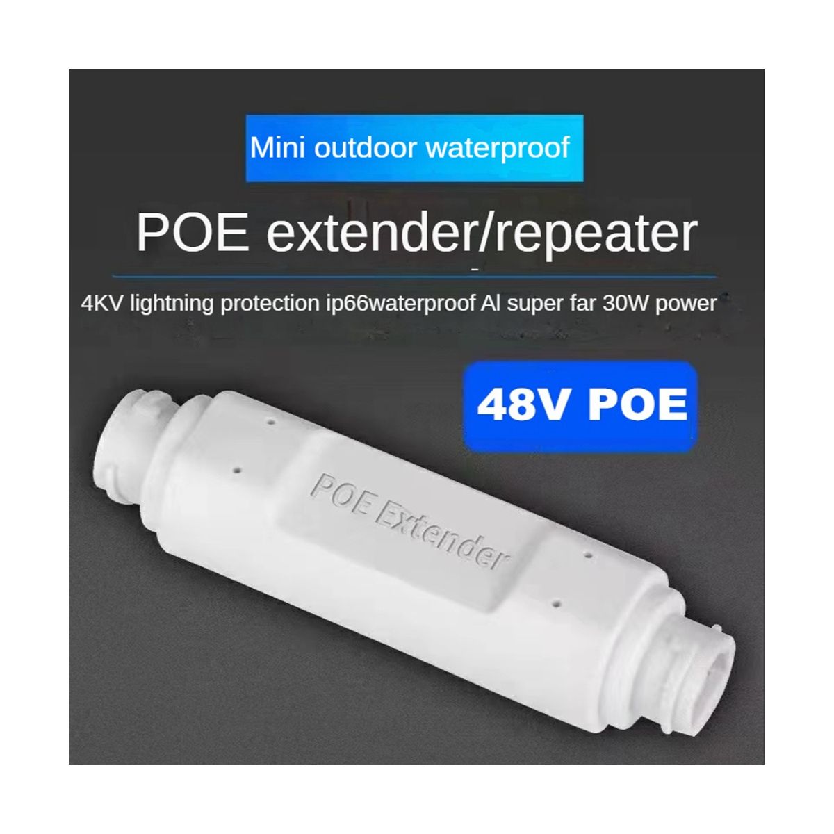 1 in 1 Out POE Repeater Network Extender Outdoor