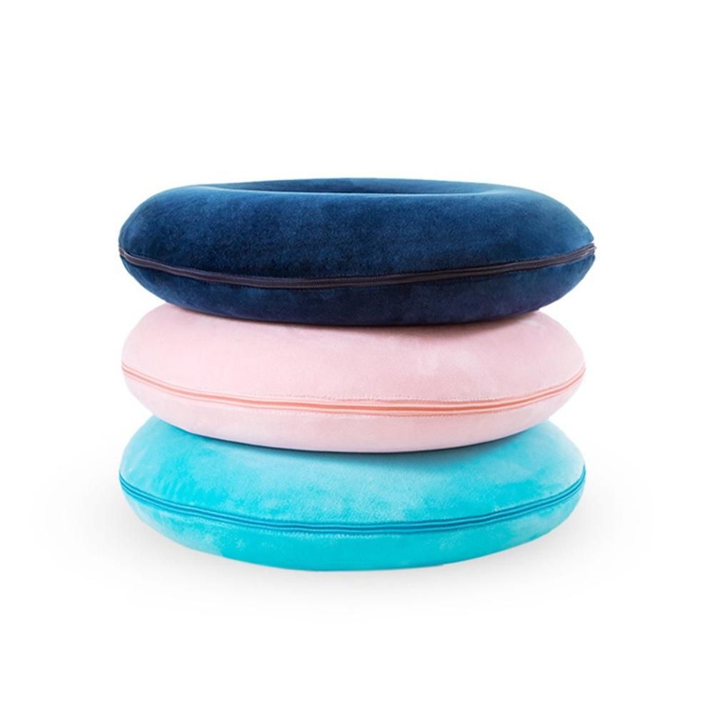 Cmdonut Shaped Forma Memory Foam Car Seat Pad Hemorrhoid Treat Car Seat Big Relief Pain Tailbone Coccyx Soft Pillow-C