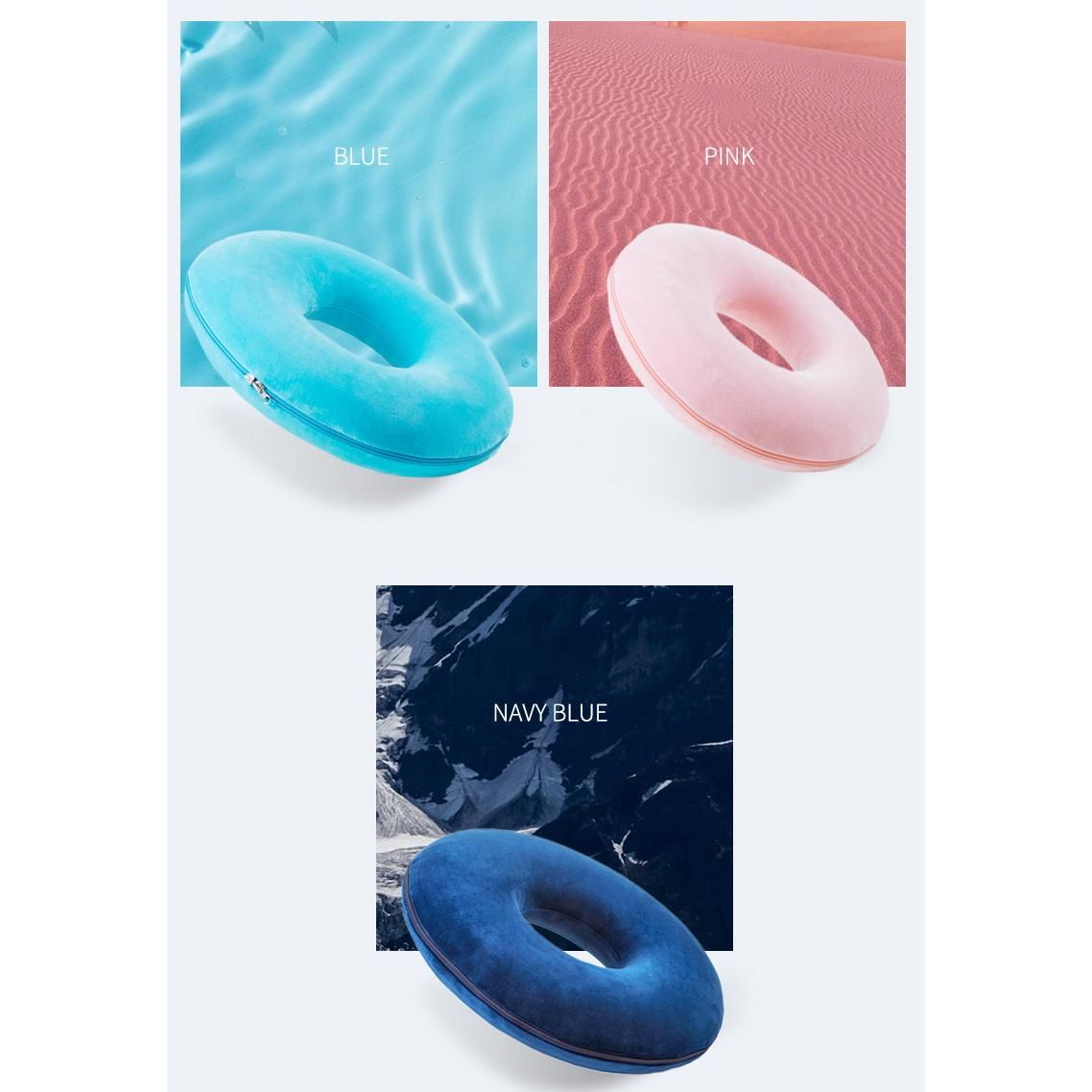 Cmdonut Shaped Forma Memory Foam Car Seat Pad Hemorrhoid Treat Car Seat Big Relief Pain Tailbone Coccyx Soft Pillow-C