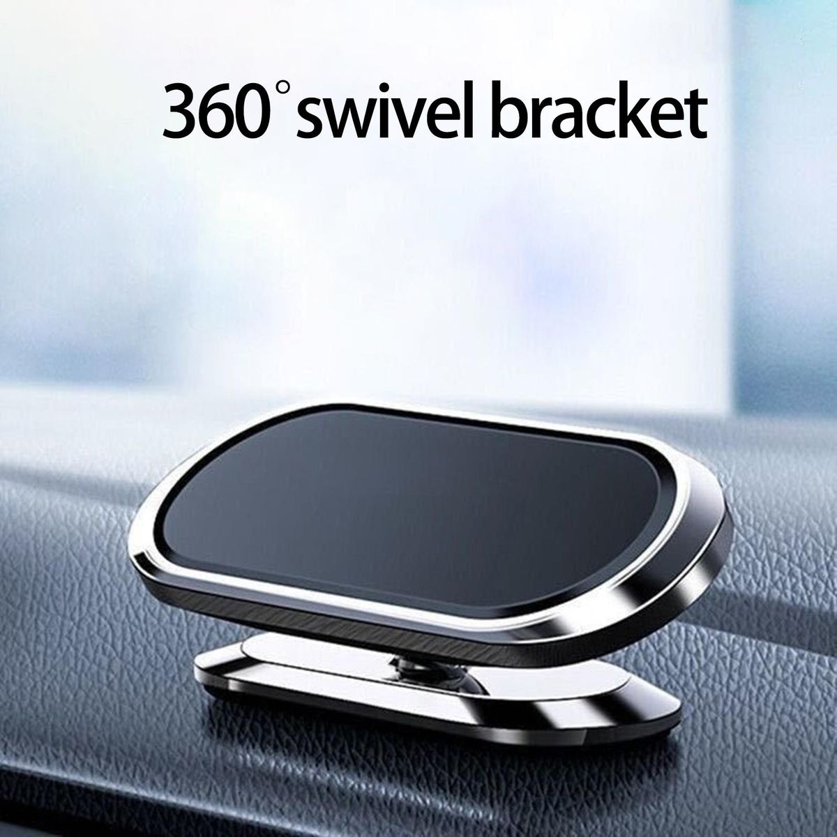 Car Phone Holder Car Smartphone Support Stand Silver