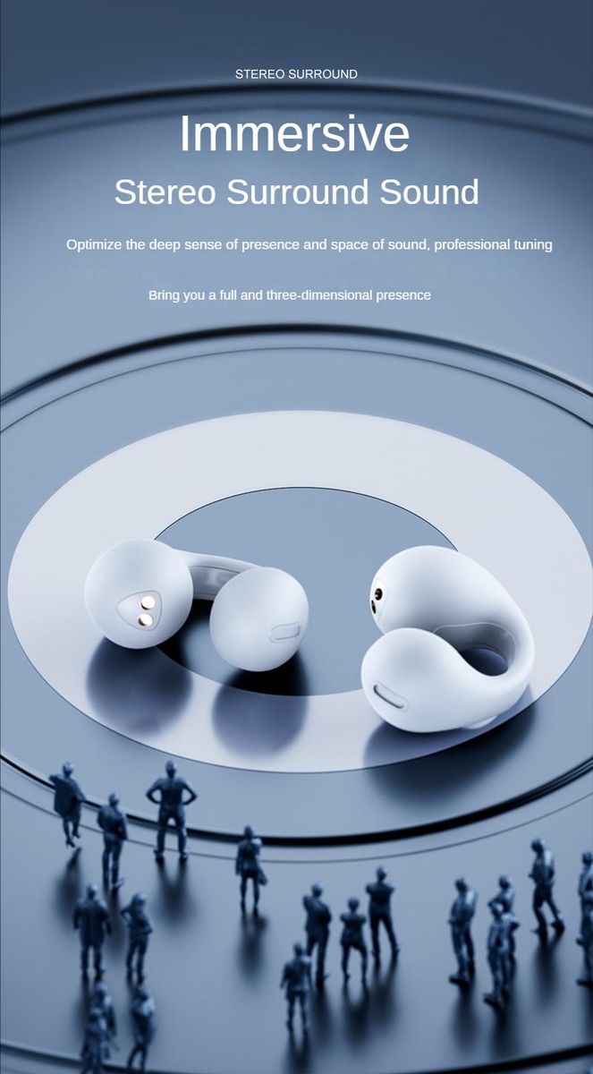 2023 New wireless earbuds Sports earbuds earbuds hook with Mike's wind conductio