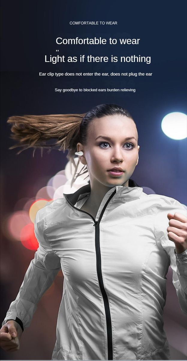 2023 New wireless earbuds Sports earbuds earbuds hook with Mike's wind conductio