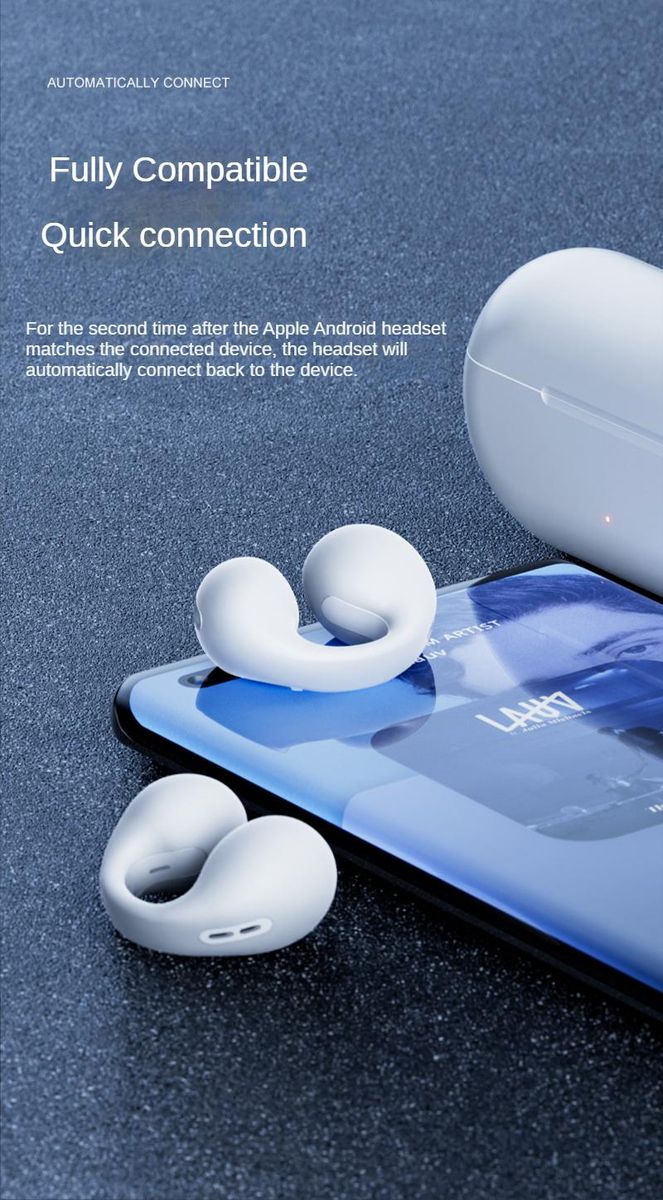 2023 New wireless earbuds Sports earbuds earbuds hook with Mike's wind conductio
