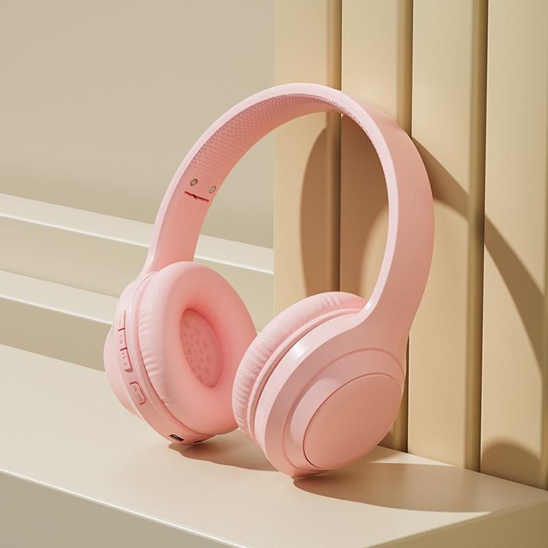 Over-ear bluetooth wireless headset Pink