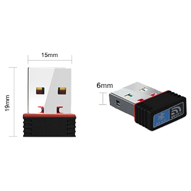 1PC 10M BT4.0 Mini USB WIFI Bluetooth Dual Function