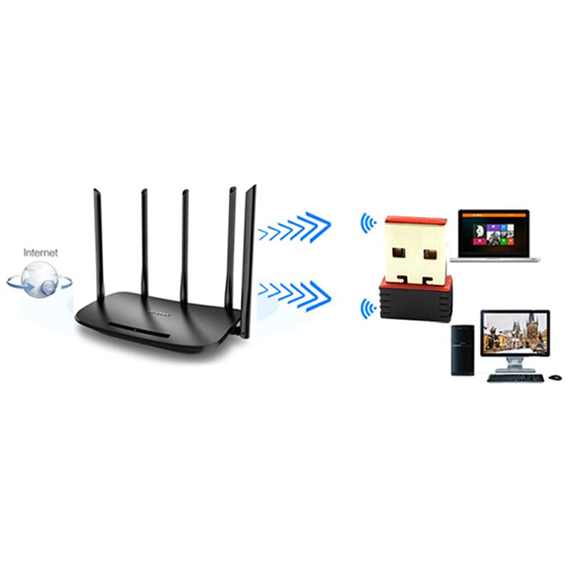 1PC 10M BT4.0 Mini USB WIFI Bluetooth Dual Function