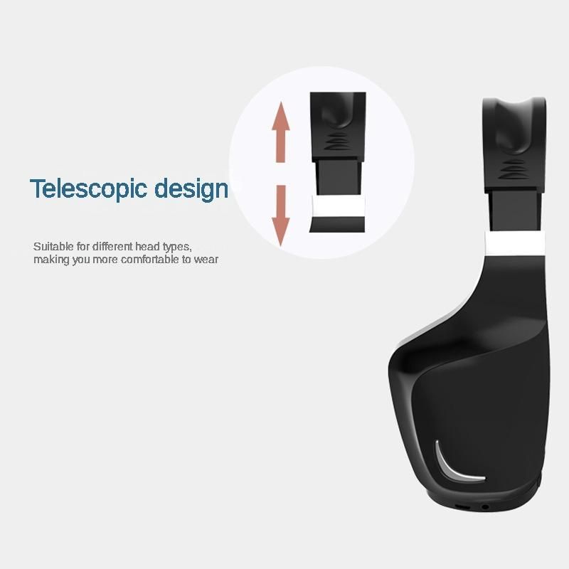 Bluetooth gaming headset with removable microphone, black