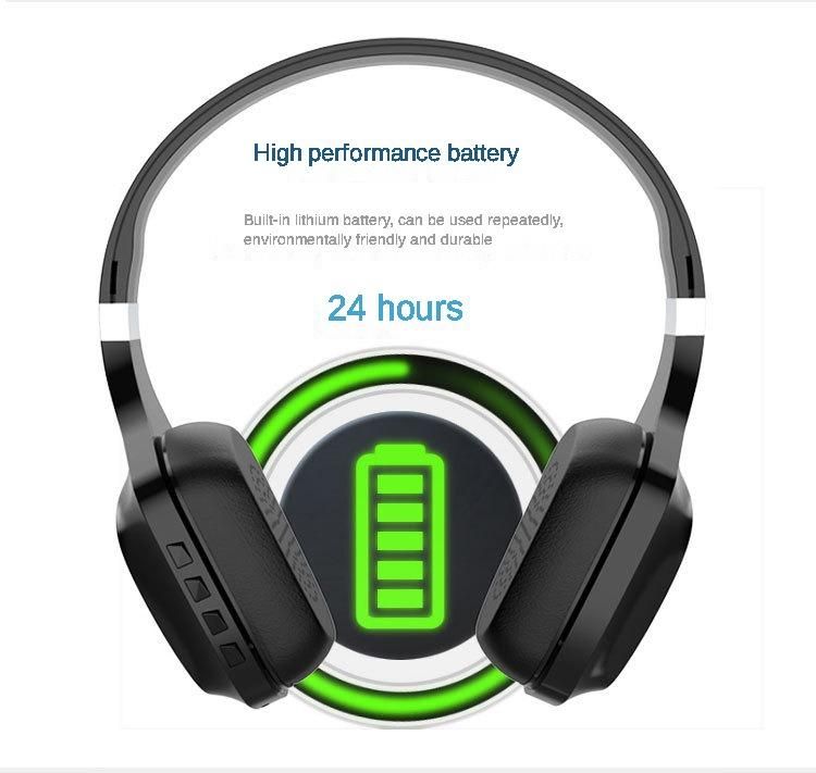 Bluetooth gaming headset with removable microphone, black