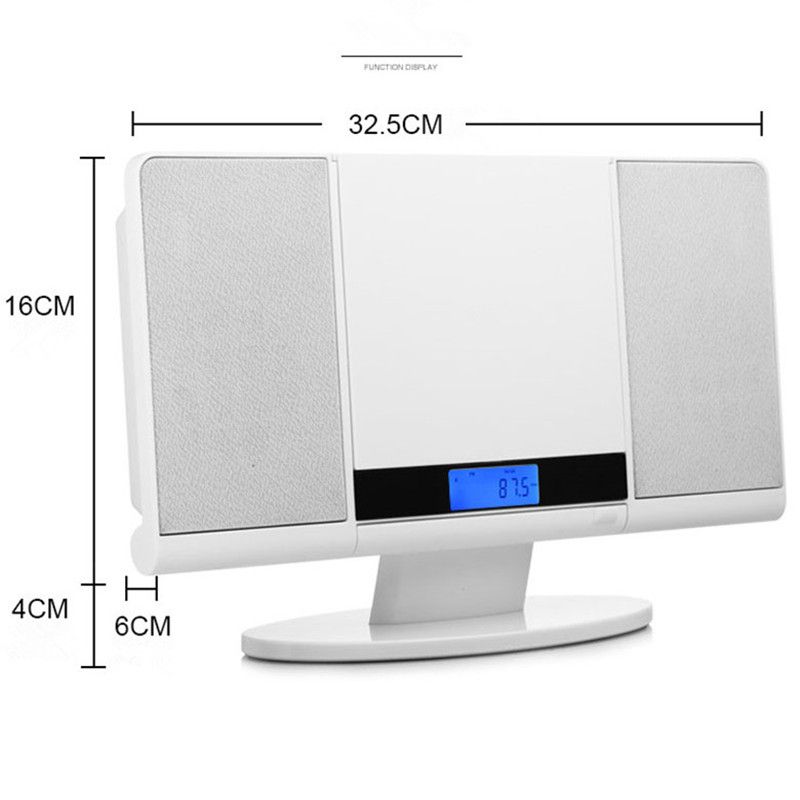 Portable CD Player Mobile Phone Bluetooth Speaker Alarm Clock Controlled Sound FM Radio Leaning Machine MP3 Music AUX Playback