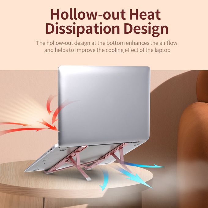 6-level Adjustable Laptop Stand Portable Folding Aluminum