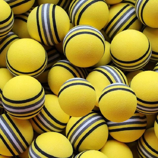 50pcs/bag Golf Balls Eva Foam Soft Sponge Balls For Solid