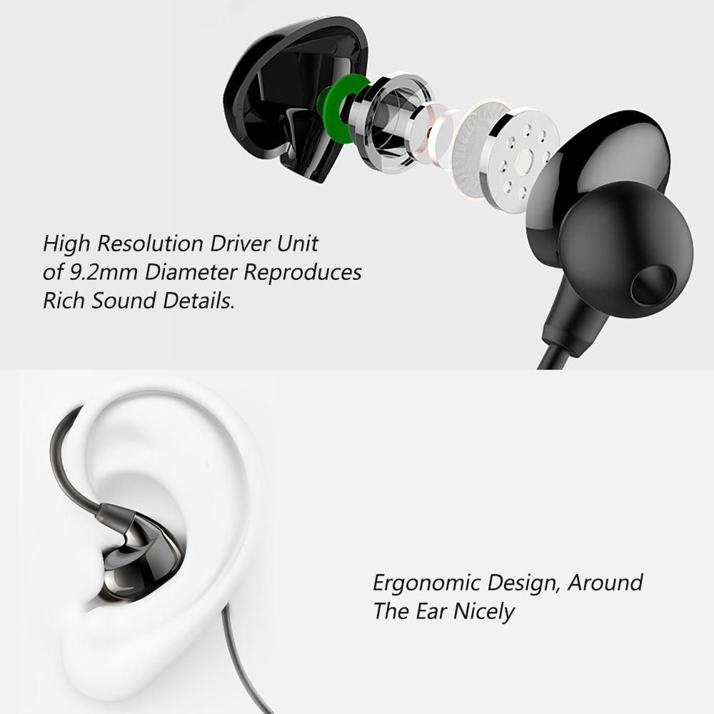 TAKSTAR TS-2260 In Ear Headphones Wired Noise Cancelling Earbuds with 6.3mm Interface Adapter for Recording Monitoring Music Appreciation