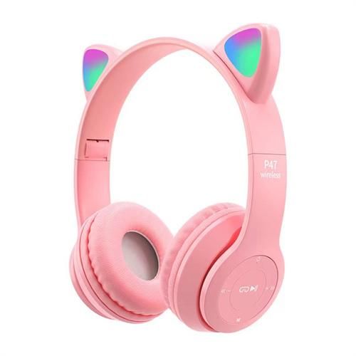 Wireless headset volume control is lightweight and foldable