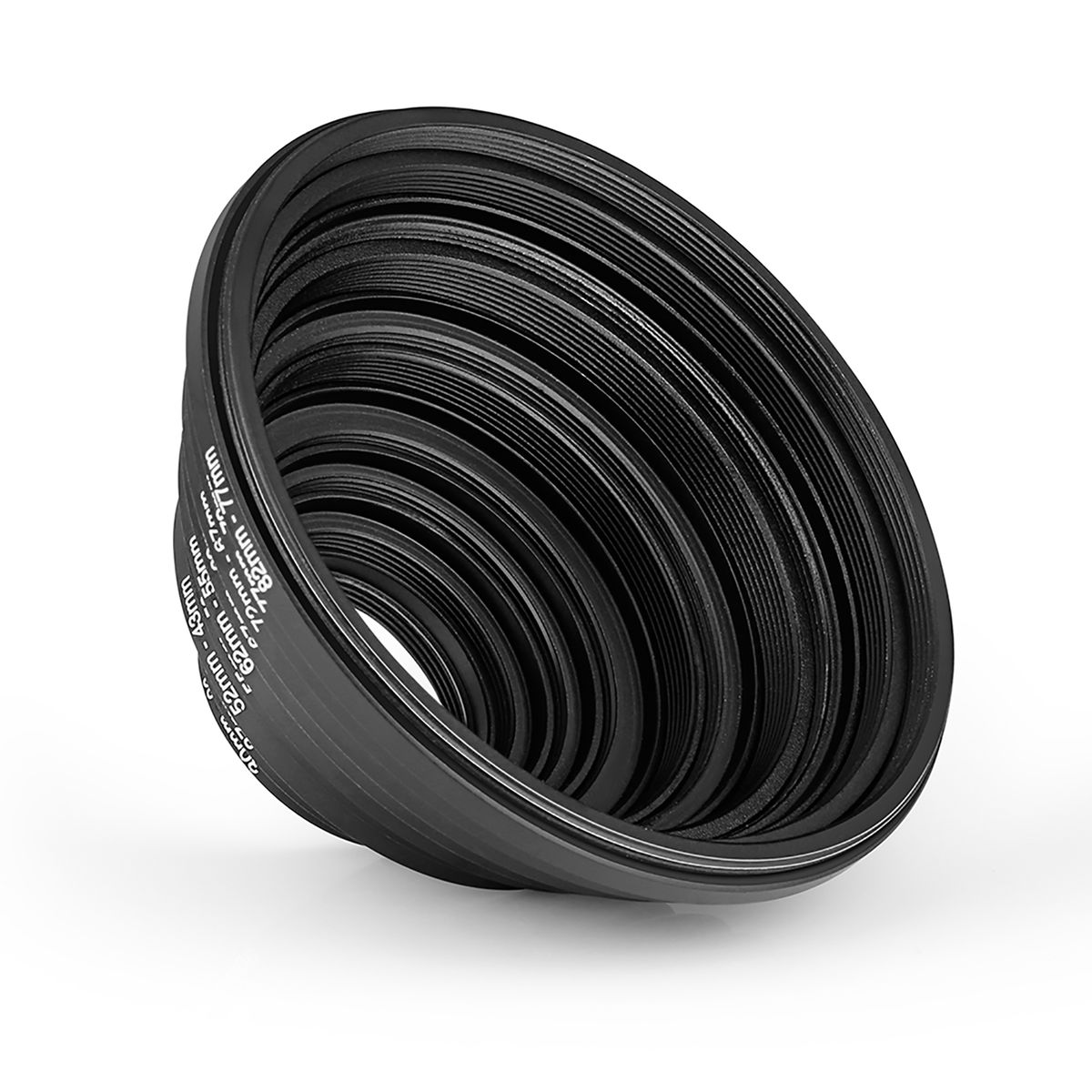 Neewer® 10 Pieces Anodized Black Metal Step-Down Adapter Ring Set