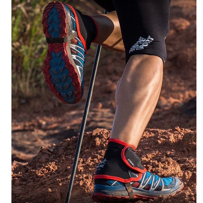 Trail Outdoor Leggings Waterproof Leg Gaiters Protective Wrap Shoe Red
