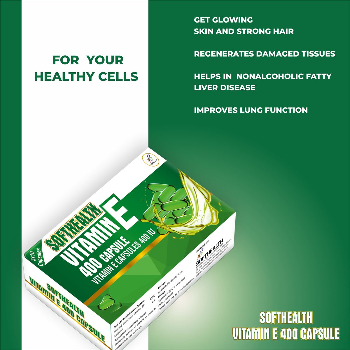 VITAMIN E 400 IU CAPSULES