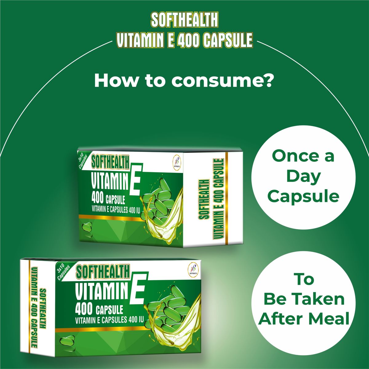 VITAMIN E 400 IU CAPSULES