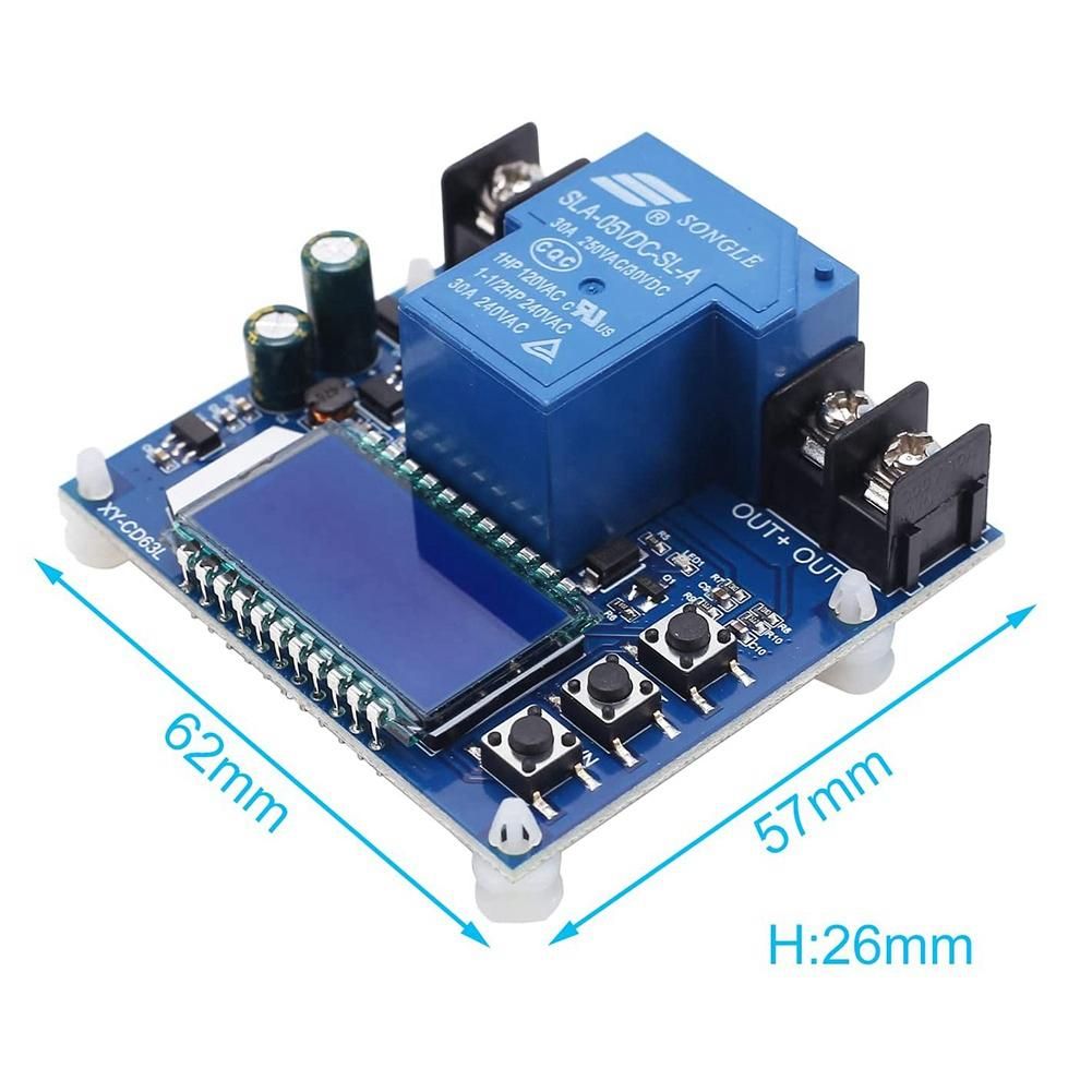 Low Voltage Cutoff, DC 6V-60V Low Voltage Protector Disconnect Switch Discharge Protector for Lead Acid Lithium Battery