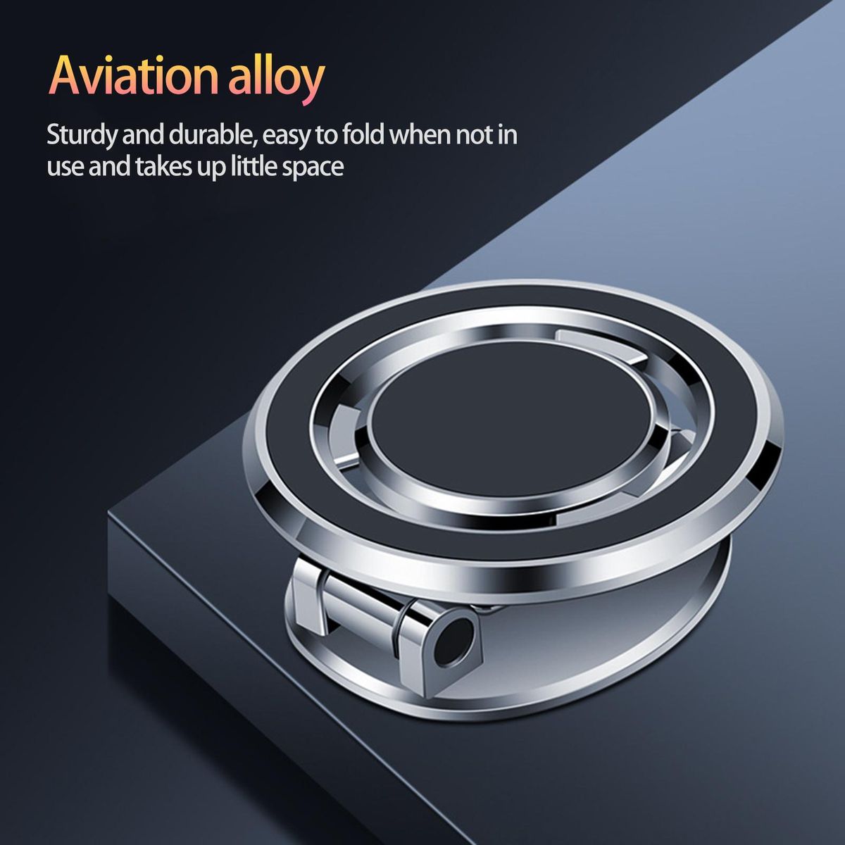 1 Set Car Phone Mount Angle Free Adjustment Mobile Phone Holder Silver