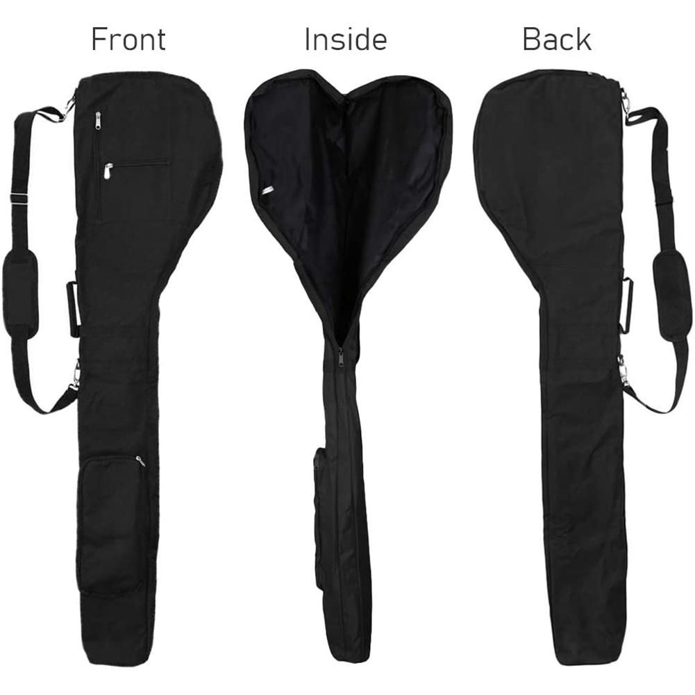 New Golf Club Carrier Bag Carry Driving Range Travel Bag Water Resistant Foldable Golf Bag Golf Carry Bag,Black