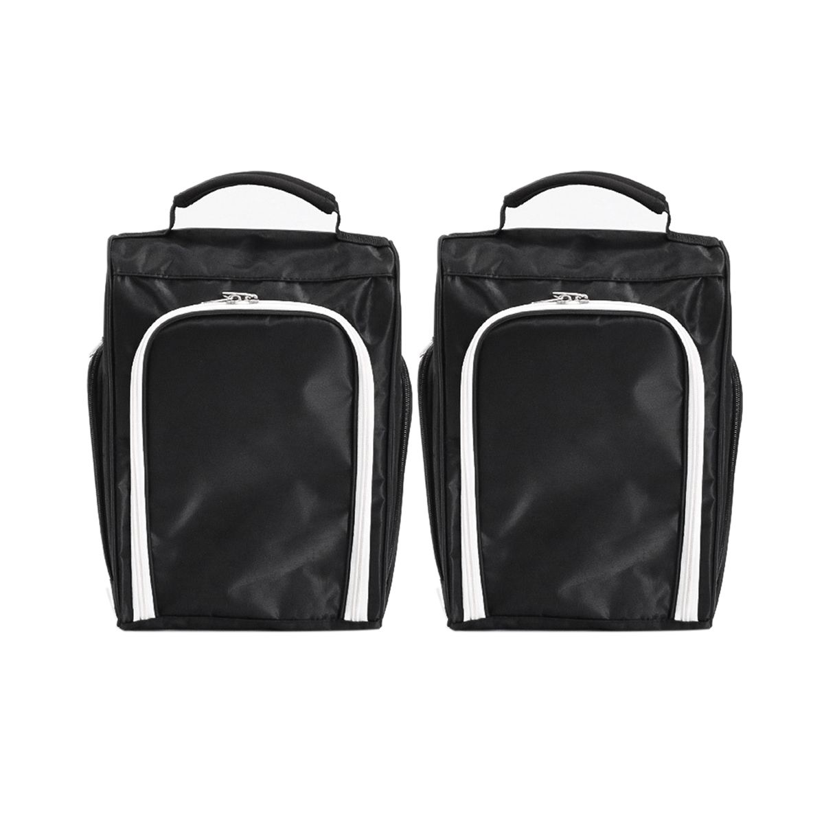 2 Pcs Golf for Travel Zippered Sports Shoe Carrier Bags