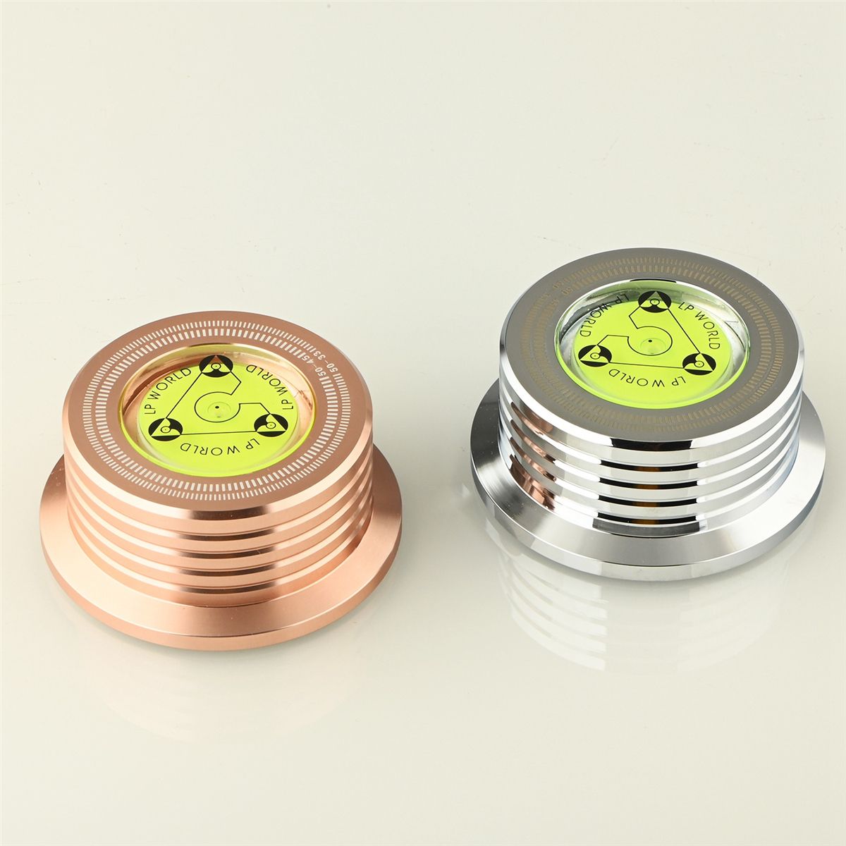 Aluminum Vinyl Record Weight HiFi 50HZ LP Disc Stabilizer Turntable Vinyl Aluminum Alloy Weight Clamp -Gold