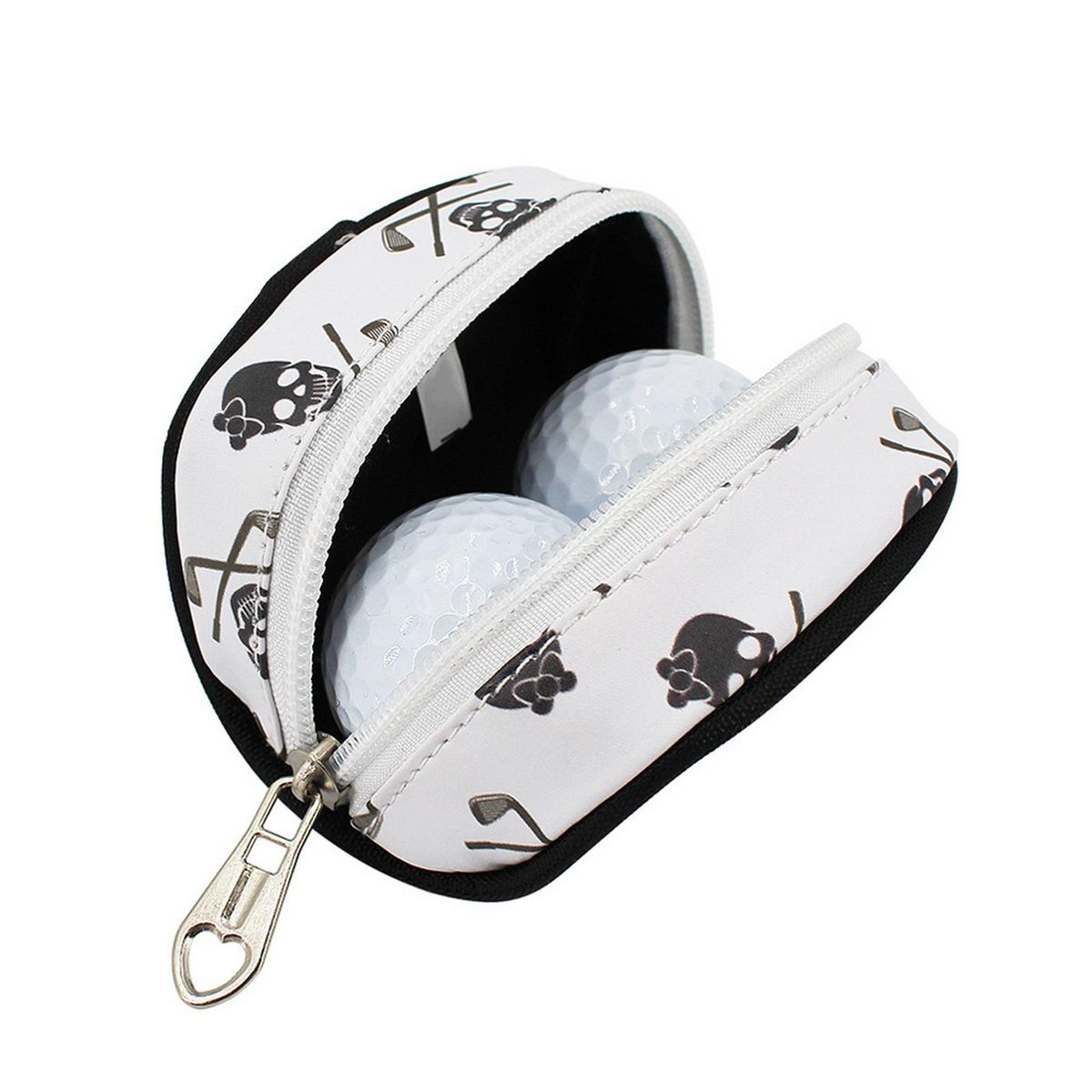 Golf Ball Pouch Lightweight Golf Ball Pocket White