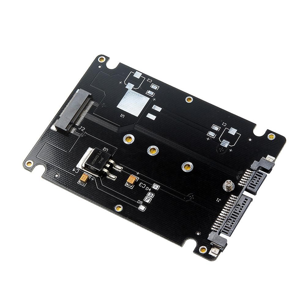 M.2 NGFF to 2.5 Inch SATA SSD/MSATA to SATA Adapter Card Case B Key for PC Adapter M2 +M Desktop Socket NGFF