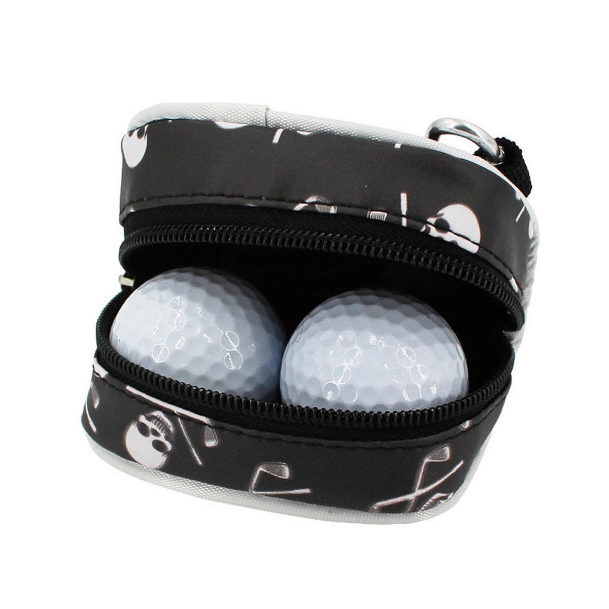 Golf Ball Bag Lightweight Golf Ball Pocket Black