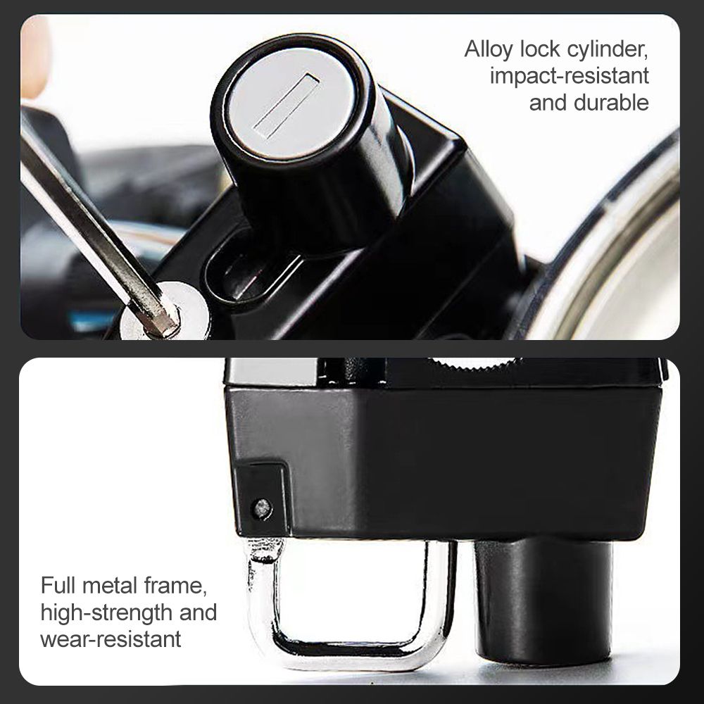 Motorcycle Helmet Lock Anti-Theft Bicycle Helmet Security
