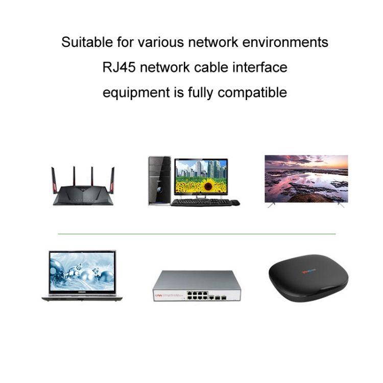 JINGHUA Cat5e Set-top Box Router Computer Network Cable 1m