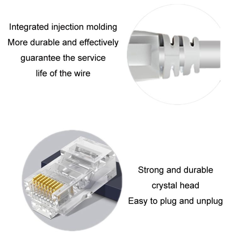 JINGHUA Cat5e Set-top Box Router Computer Network Cable 1m