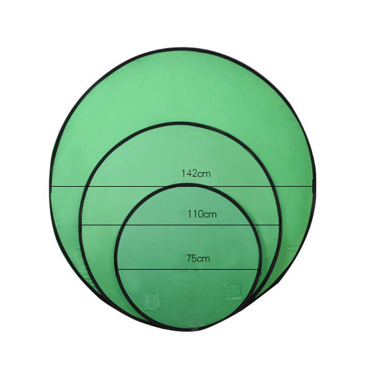 Portable Green Screen Collapsible Background for Photography, Gaming and Live Streaming