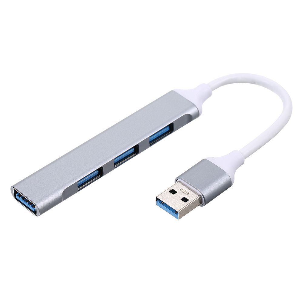 Portable USB Hub USB Adapter 4-in-1 Aluminum Alloy Hub With